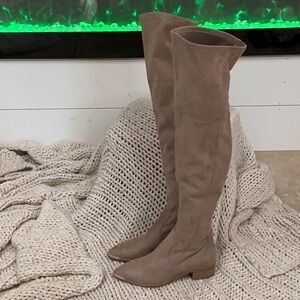 Marc Fisher Tan Over the Knee Boots